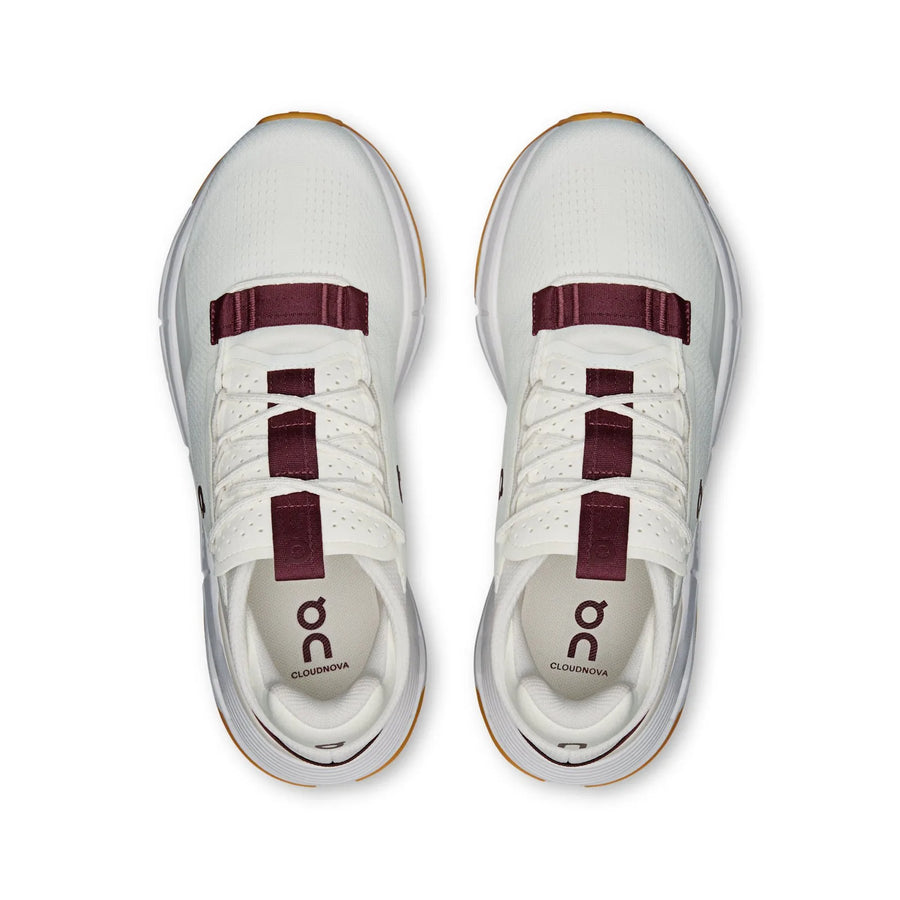 Cloudnova 2 coloris Ivory | Maroon — vue 2