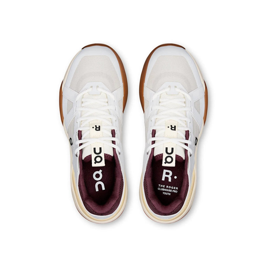 THE ROGER Clubhouse Pro Youth coloris White | Maroon — vue 2